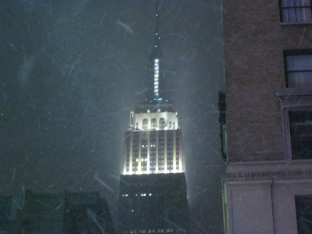 Empire State Building + Blizzard
