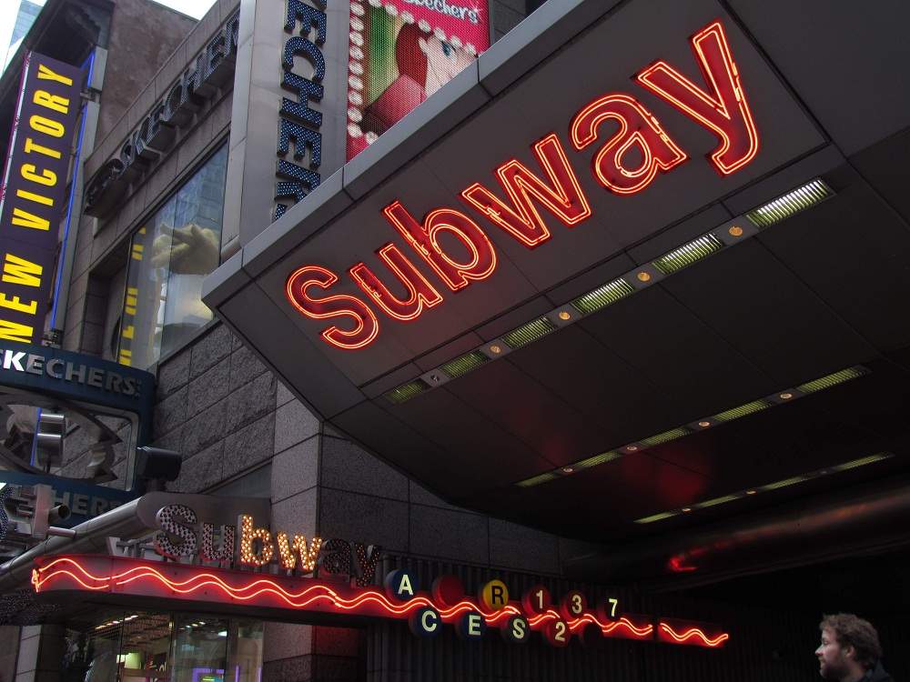 Subway am Times Square